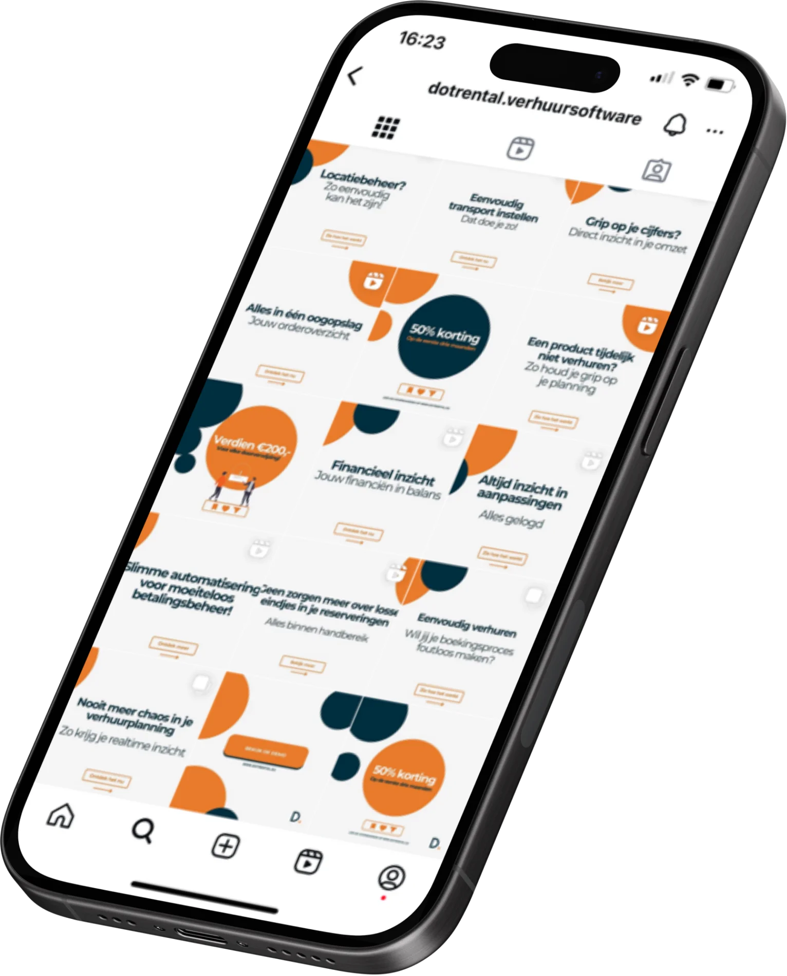 Dotsimpel social media mobiel